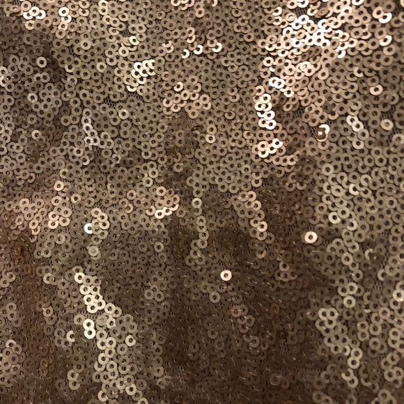 Free People Gold Sequined Keyhole Back dress - Picture 4 of 6